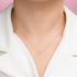 14K Gold Diamond and Pink Sapphire Butterfly Necklace by Alexis Jae